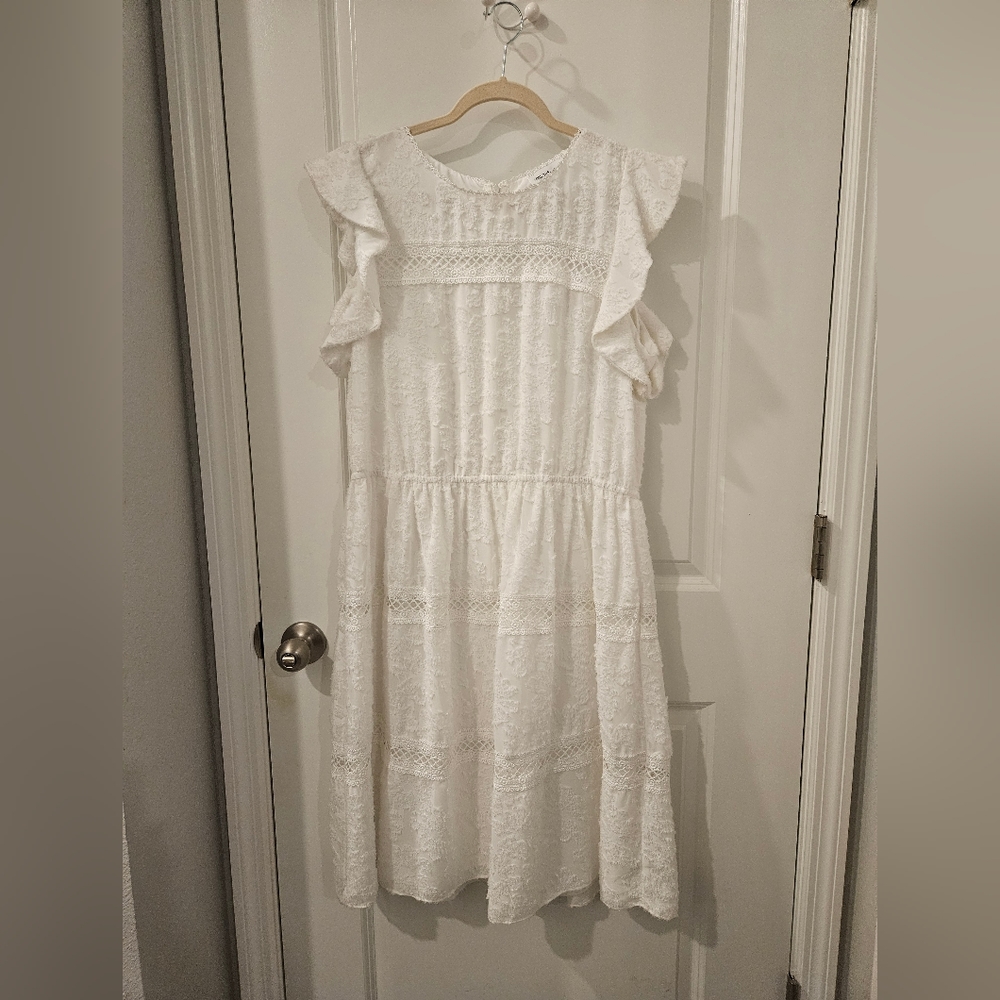Gibson Latimer white dress NWT